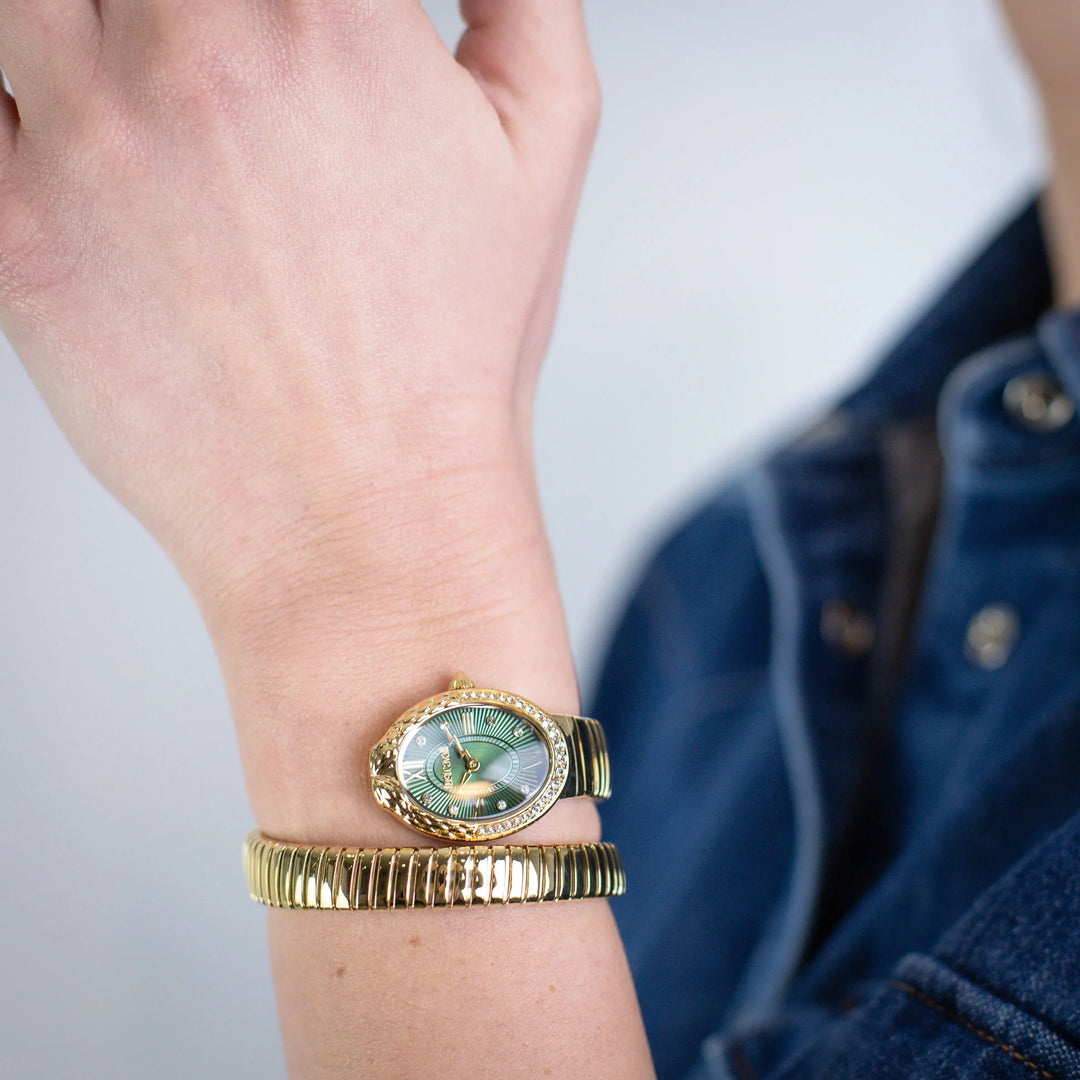Just Cavalli Signature Snake - JC1L390M0035 Bottle green Dial Watch
