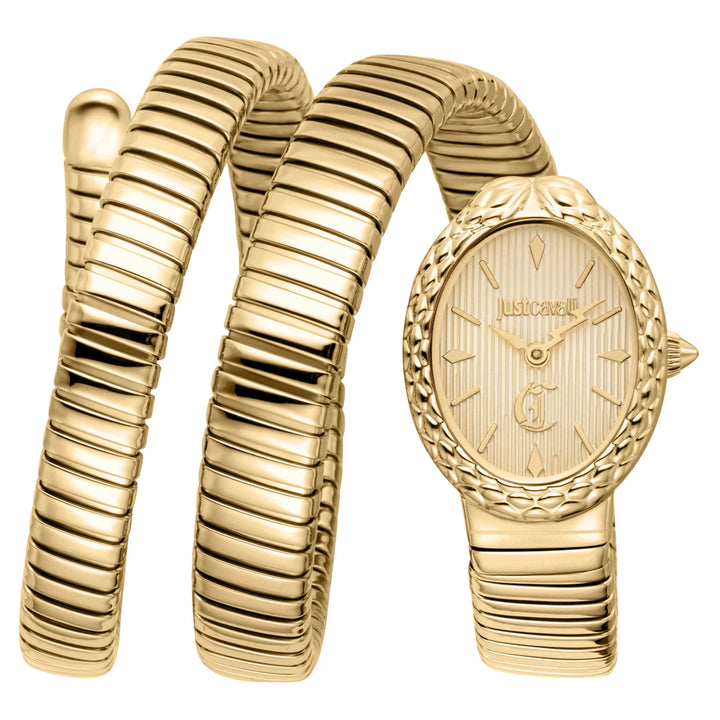 Just Cavalli Signature Snake - JC1L391M0025 Champagne Dial Watch