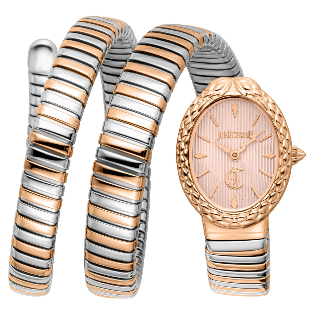 Just Cavalli Signature Snake - JC1L391M0055 Rose Gold Dial Watch