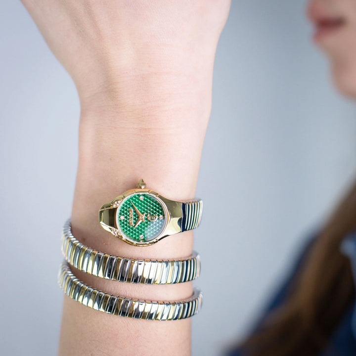Just Cavalli Signature Snake - JC1L393M0045 Bottle green Dial Watch