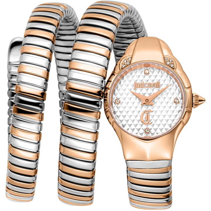 Just Cavalli Signature Snake - JC1L393M0055 Silver grey Dial Watch