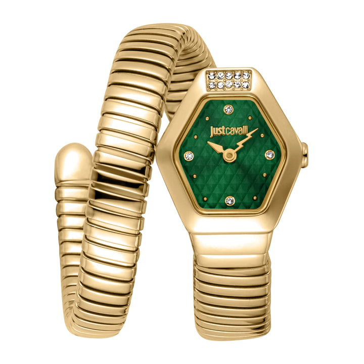 Just Cavalli Signature Snake - JC1L394M0035 Bottle green Dial Watch