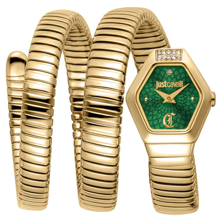 Just Cavalli Signature Snake - JC1L395M0035 Bottle green Dial Watch