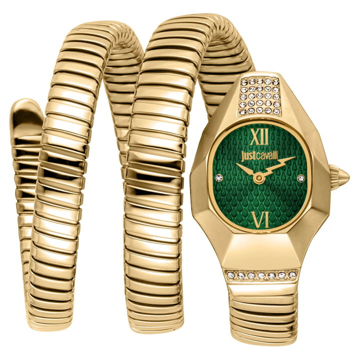 Just Cavalli Signature Snake - JC1L397M0045 Bottle green Dial Watch