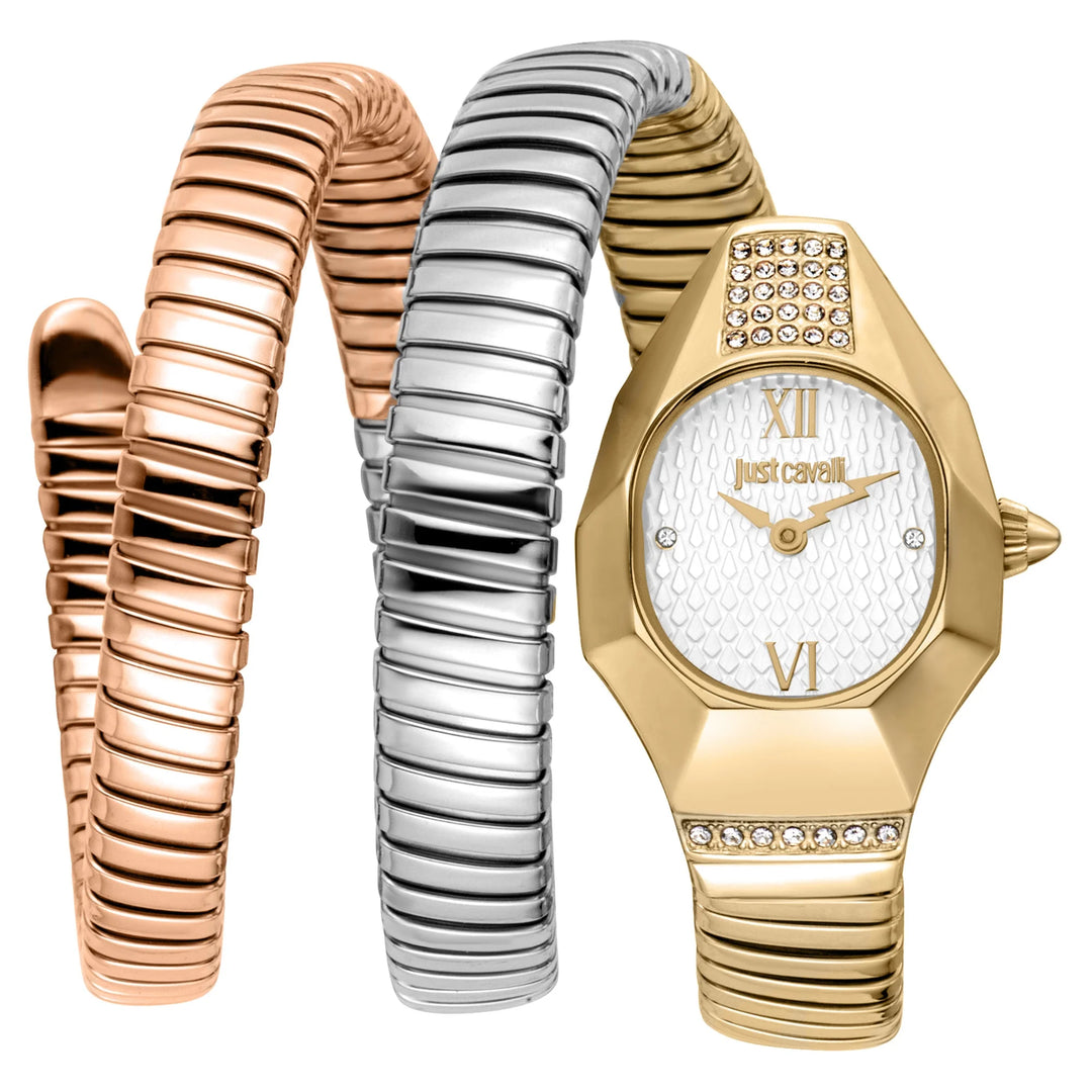 Just Cavalli Signature Snake - JC1L397M0095 Silver grey Dial Watch