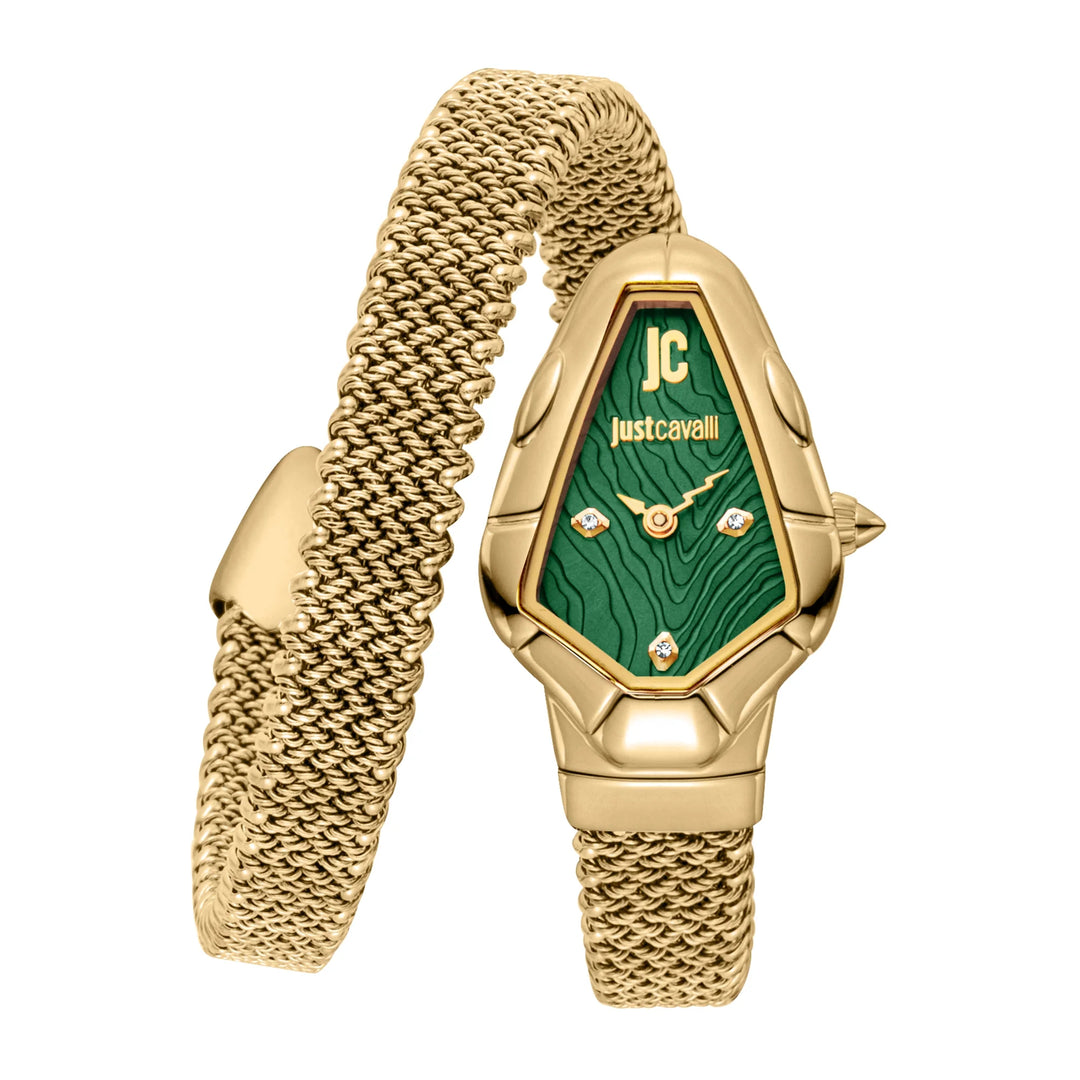 Just Cavalli Signature Snake - JC1L426M0035 Bottle green Dial Watch