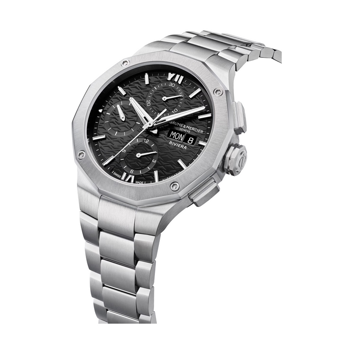 Baume &amp; Mercier Riviera 10825 Automatic Chronograph 41MM Black Dial