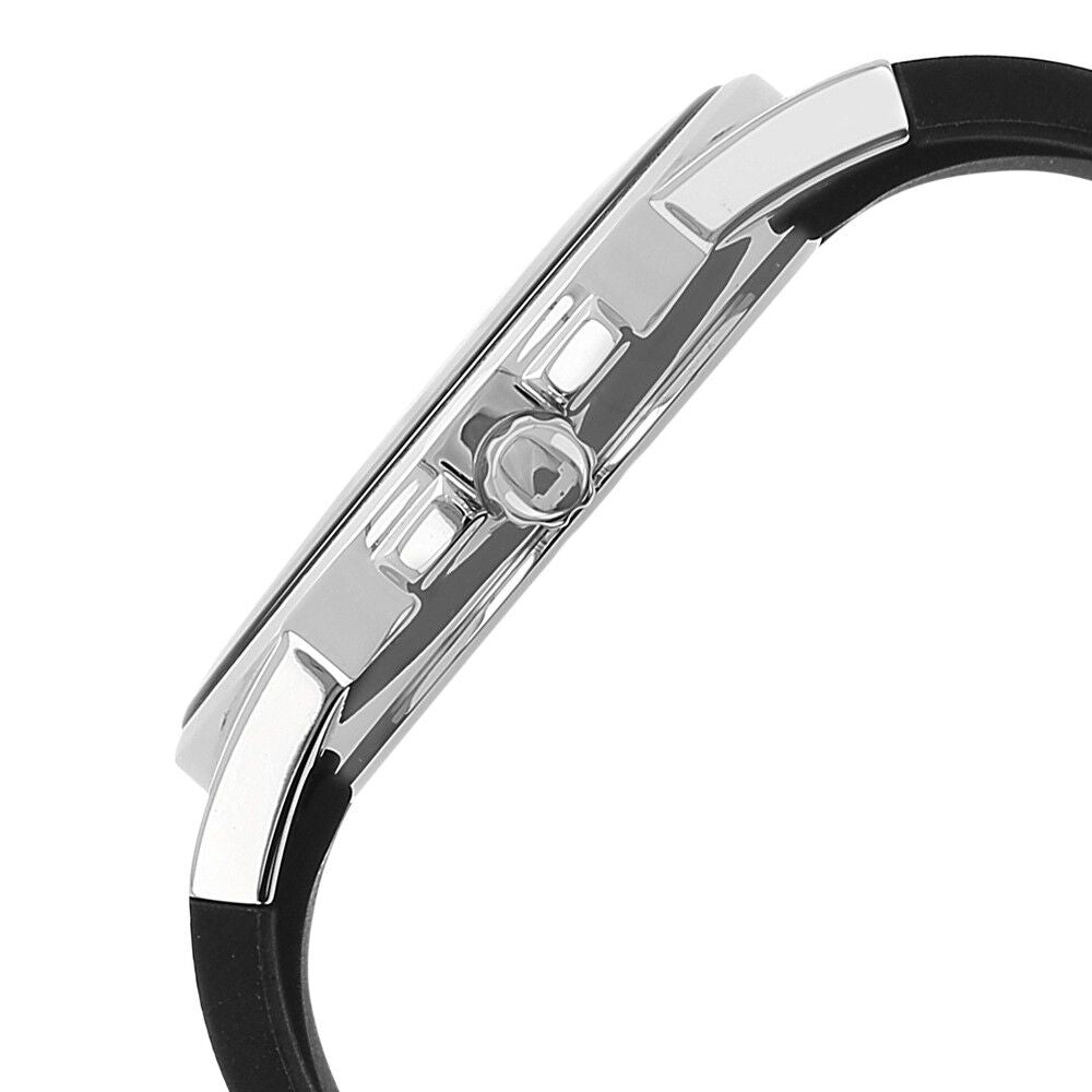 Kenneth Cole Quartz Multifunction Black Dial Silicone Strap Watch for Men-NCKC10008220MN