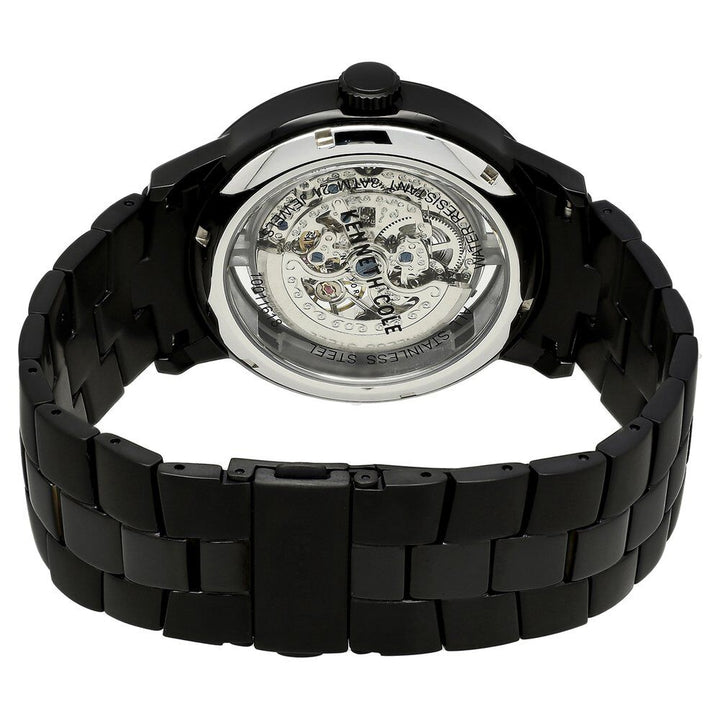 Kenneth Cole Quartz Analog Black Dial Metal Strap Watch for Men-NCKC10011618MN