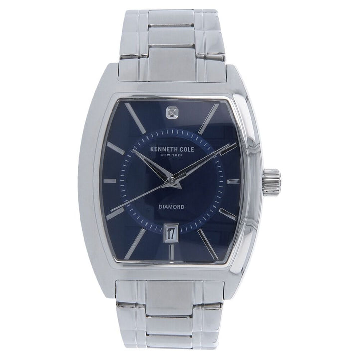 Kenneth Cole Quartz Analog Blue Dial Stainless Steel Strap Watch for Men-KC10014806MNJ