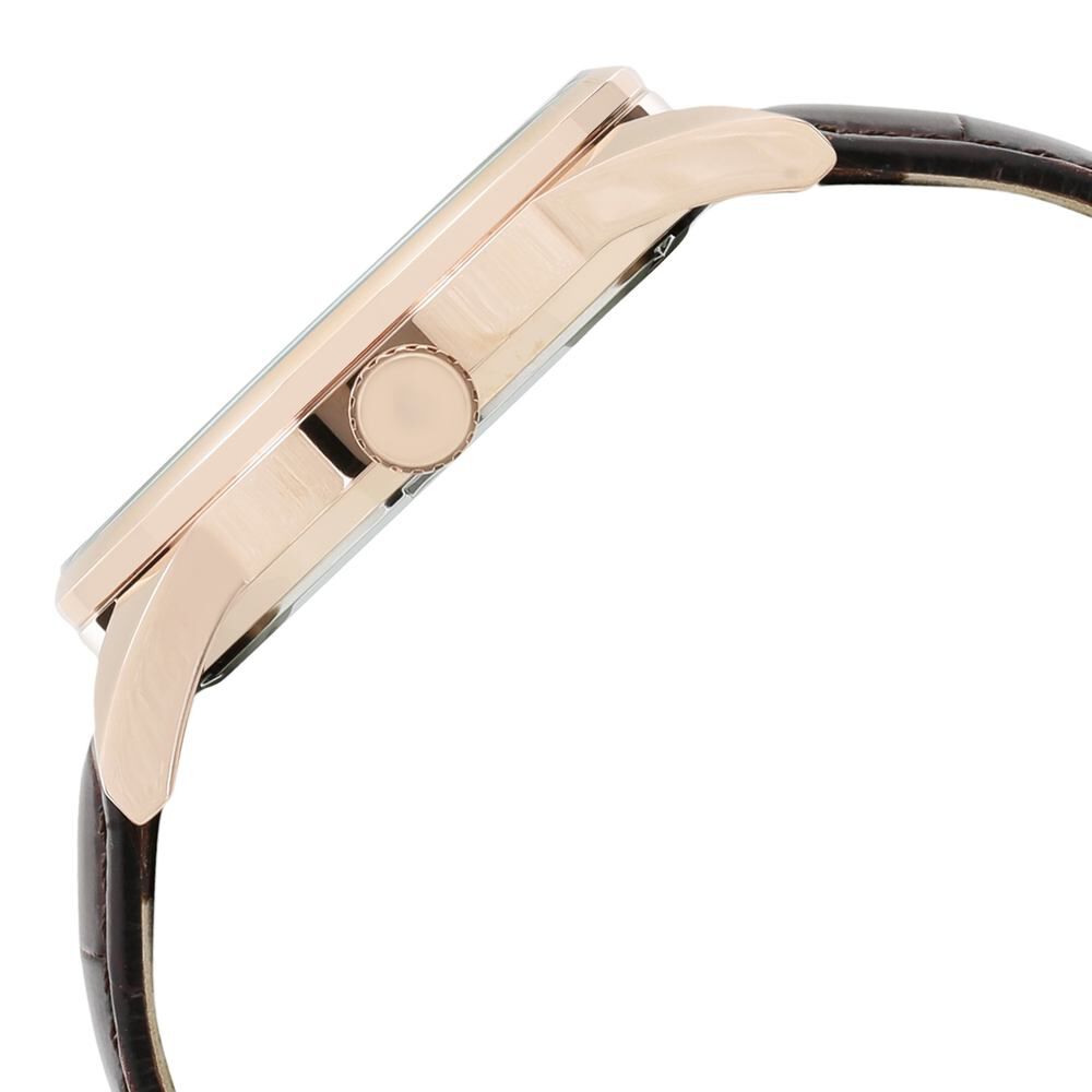 Kenneth Cole Quartz Multifunction Silver Dial Leather Strap Watch for Men-NCKC10020815MN