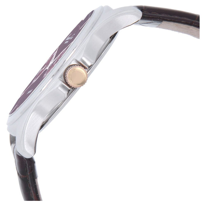 Kenneth Cole Quartz Multifunction Brown Dial Leather Strap Watch for Men-NCKC10022313MN