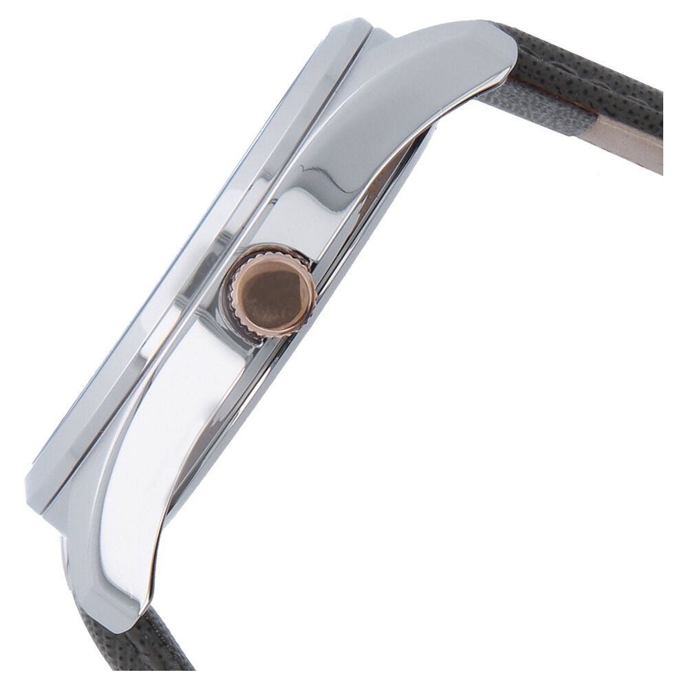 Kenneth Cole Quartz Analog Grey Dial Leather Strap Watch for Men-KC10024357MNJ