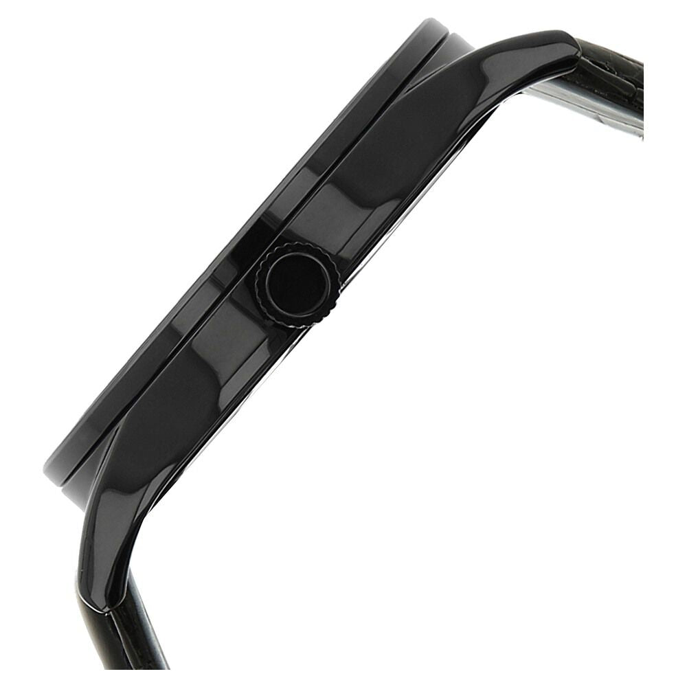 Kenneth Cole Quartz Analog Black Dial Leather Strap Watch for Men-KC10024367MNJ