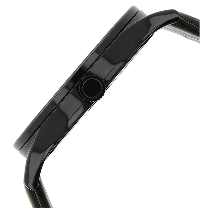 Kenneth Cole Quartz Analog Black Dial Leather Strap Watch for Men-KC10024367MNJ