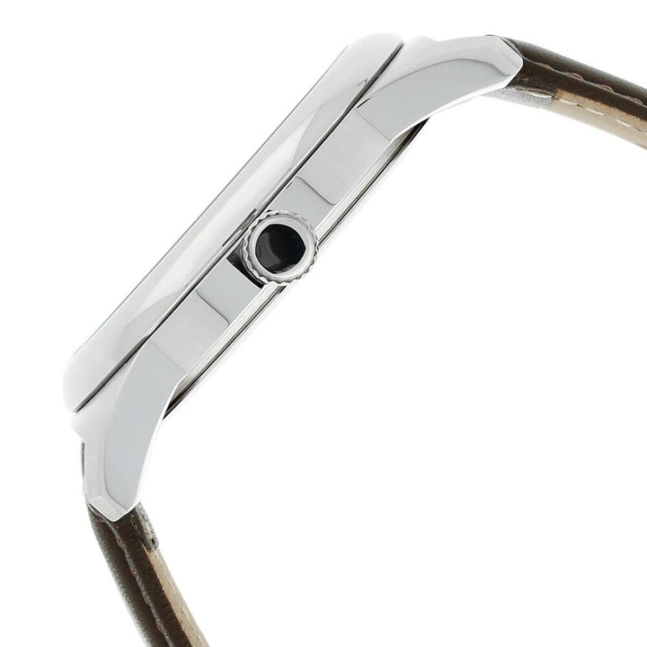 Kenneth Cole Quartz Analog Grey Dial Leather Strap Watch for Men-KC10025893MNJ