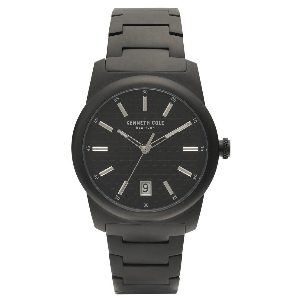 Kenneth Cole Black Dial Quartz Analog Watch for Men-KC10025895MN