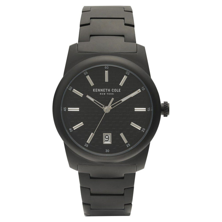 Kenneth Cole Black Dial Quartz Analog Watch for Men-KC10025895MN