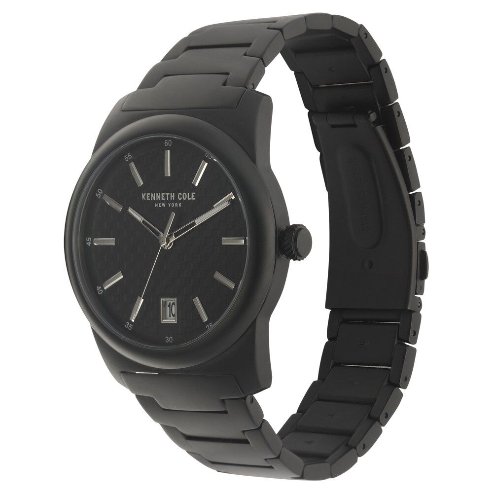Kenneth Cole Black Dial Quartz Analog Watch for Men-KC10025895MN