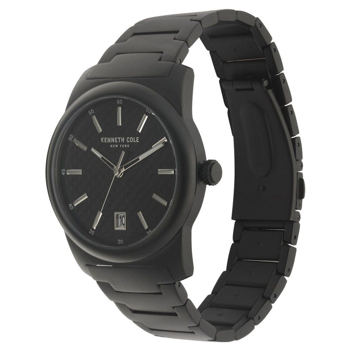 Kenneth Cole Black Dial Quartz Analog Watch for Men-KC10025895MN
