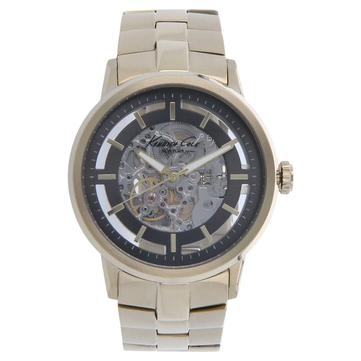 Kenneth Cole Automatic Grey Dial Stainless Steel Strap Watch for Men-KC10026787MN