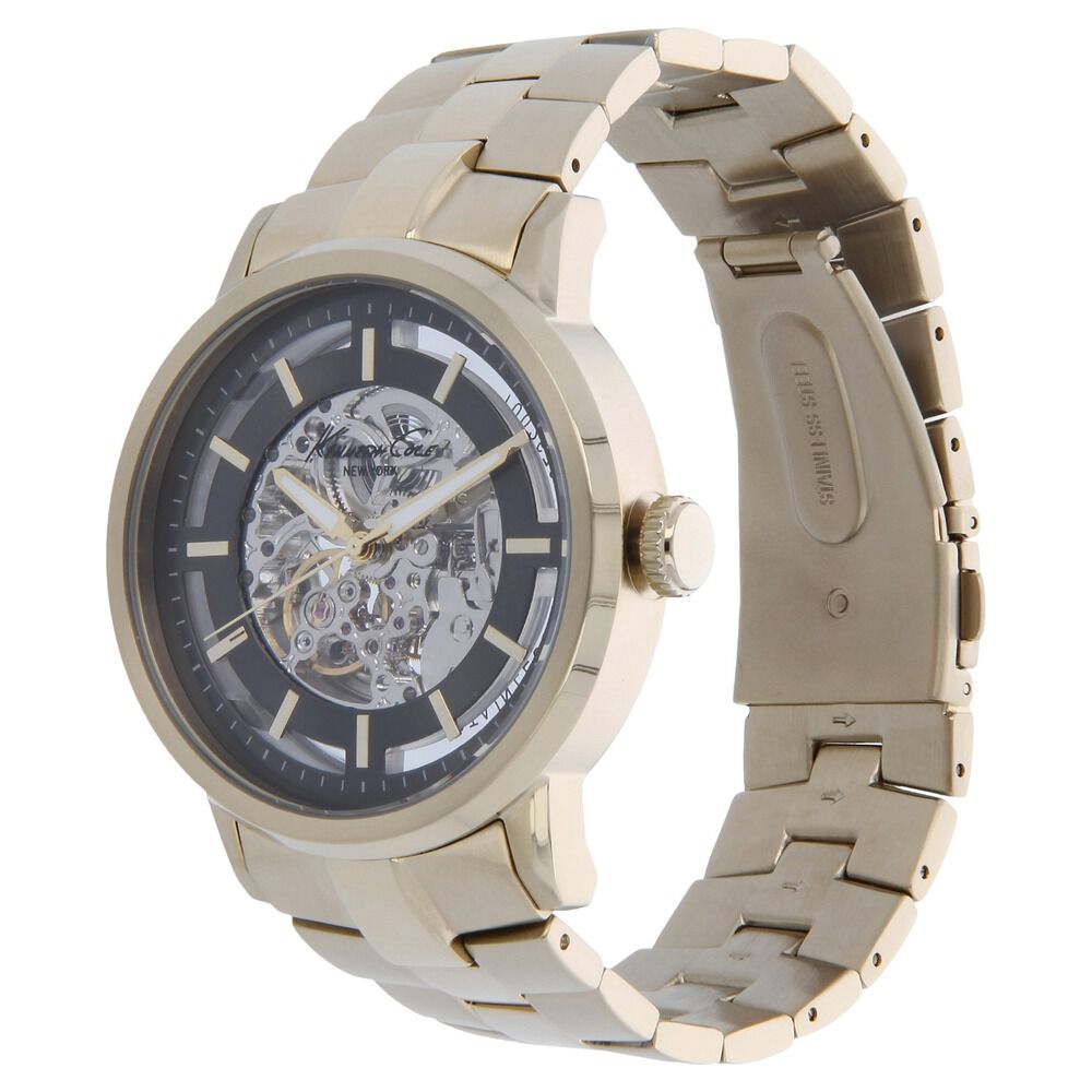 Kenneth Cole Automatic Grey Dial Stainless Steel Strap Watch for Men-KC10026787MN