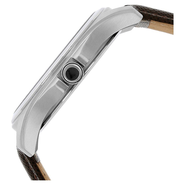 Kenneth Cole Quartz Analog Grey Dial Leather Strap Watch for Men-KC10027417MNJ