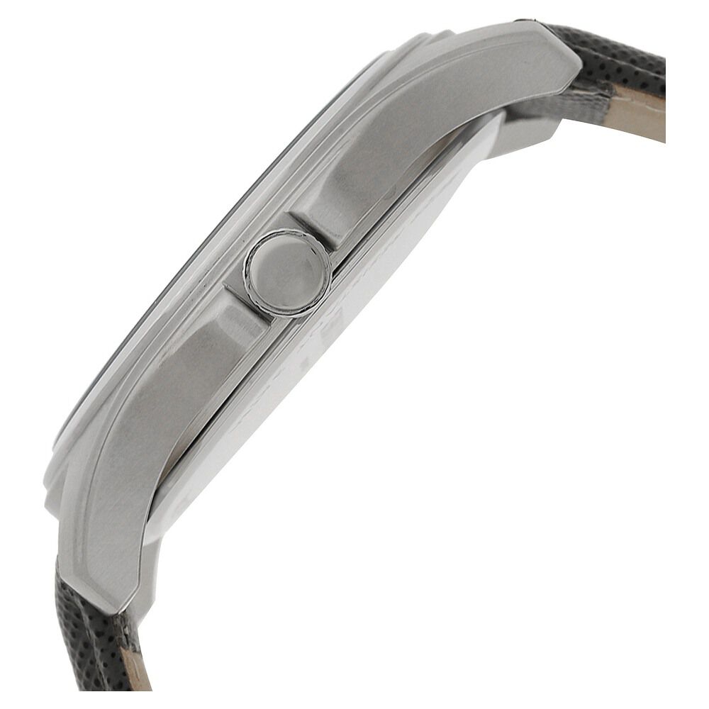 Kenneth Cole Quartz Analog Grey Dial Leather Strap Watch for Men-KC10027419MNJ