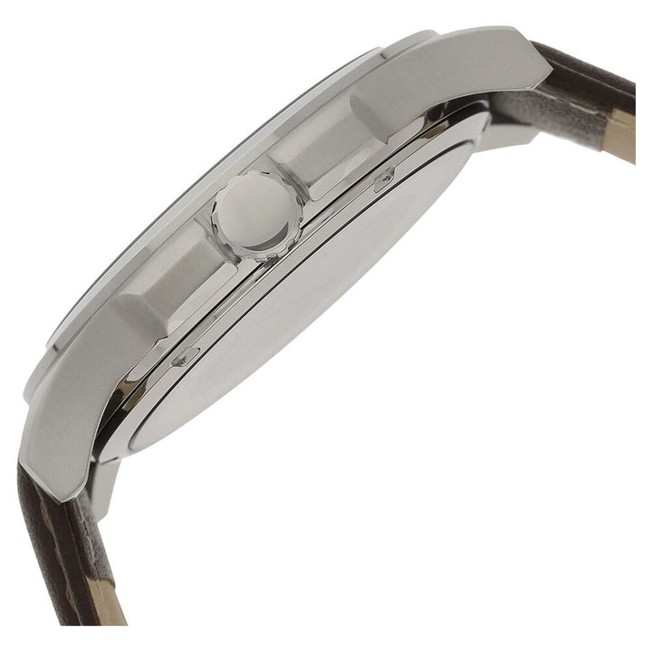 Kenneth Cole Quartz Analog Grey Dial Leather Strap Watch for Men-KC10027444MNJ