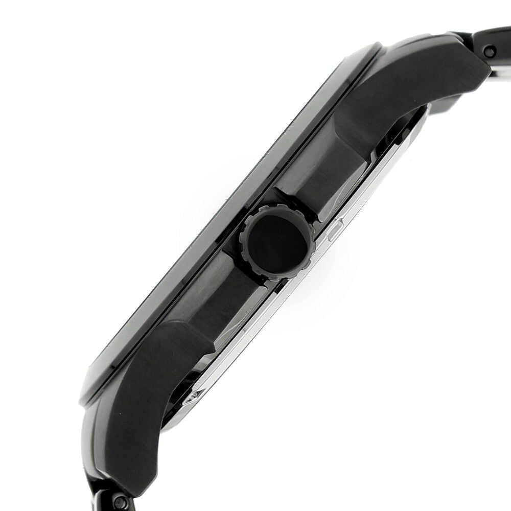 Kenneth Cole Quartz Analog with Date Black Dial Stainless Steel Strap Watch for Men-NCKC10027462MN