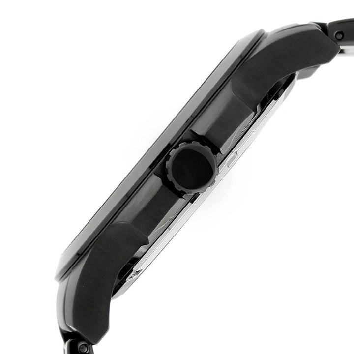 Kenneth Cole Quartz Analog with Date Black Dial Stainless Steel Strap Watch for Men-NCKC10027462MN