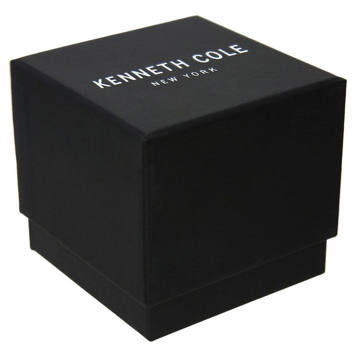 Kenneth Cole Quartz Analog Black Dial Silicone Strap Watch for Men-KC10027723MNJ