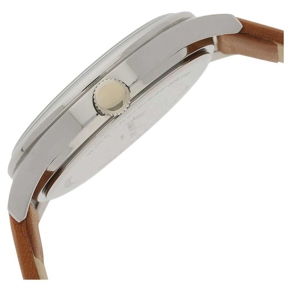 Kenneth Cole Quartz Analog Grey Dial Leather Strap Watch for Men-NCKC10029307MN