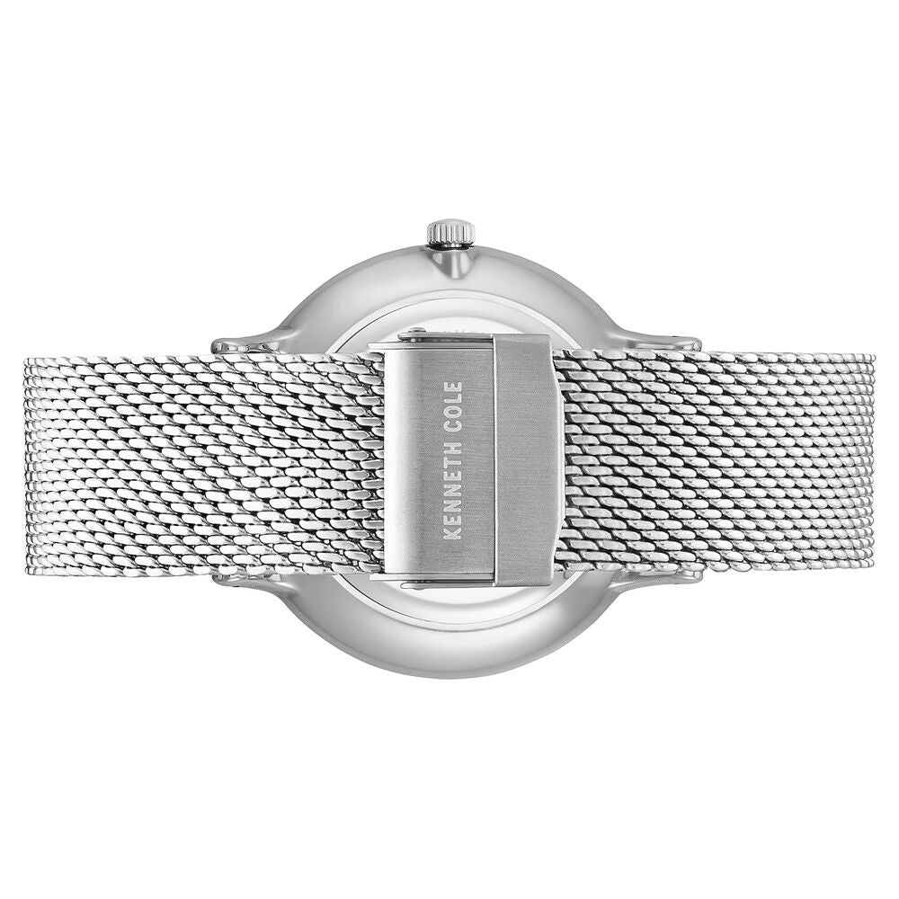 Kenneth Cole Quartz Chronograph Blue Dial Stainless Steel Strap Watch for Men-NCKC14946011MN