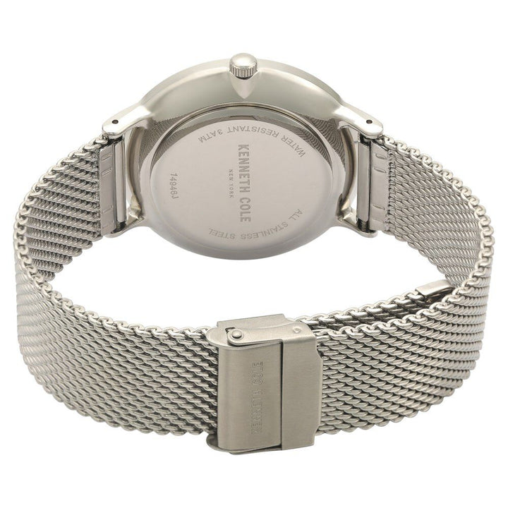Kenneth Cole Quartz Chronograph Silver Dial Stainless Steel Strap Watch for Men-NCKC14946014MN