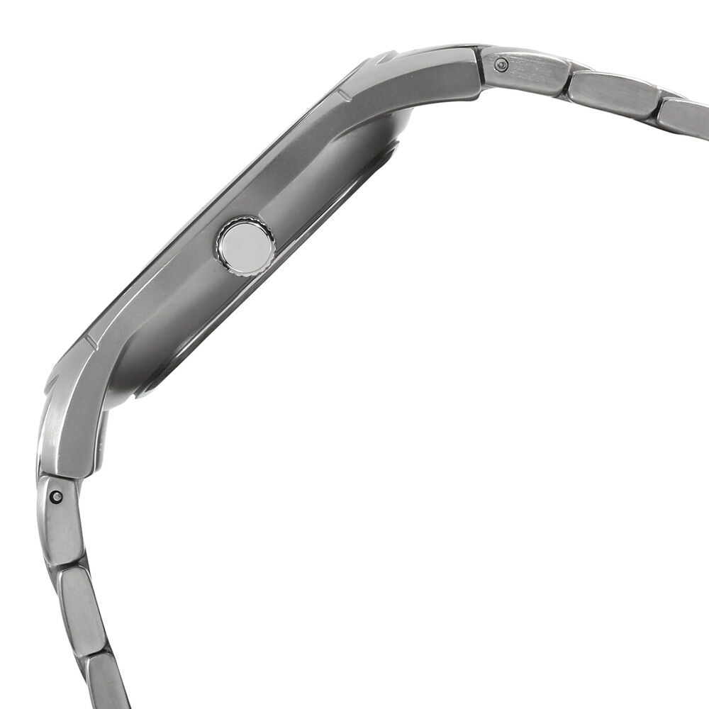 Kenneth Cole Quartz Analog with Date Black Dial Metal Strap Watch for Men-NCKC15103001MN