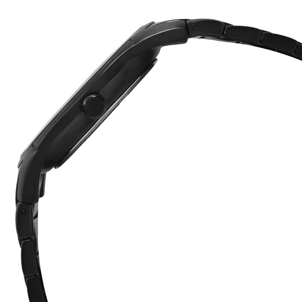 Kenneth Cole Quartz Analog with Date Black Dial Metal Strap Watch for Men-NCKC15103002MN