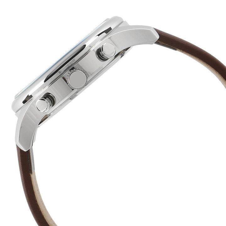 Kenneth Cole Quartz Multifunction Black Dial Leather Strap Watch for Men-NCKC15106002MN