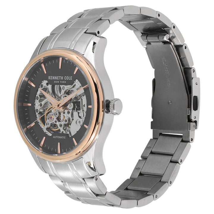Kenneth Cole Automatic Black Dial Watch for Men-NCKC15110001MN