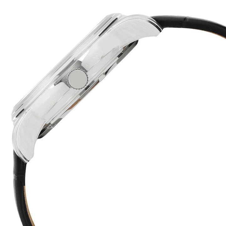 Kenneth Cole Automatic Grey Dial Leather Strap Watch for Men-NCKC15116001MN