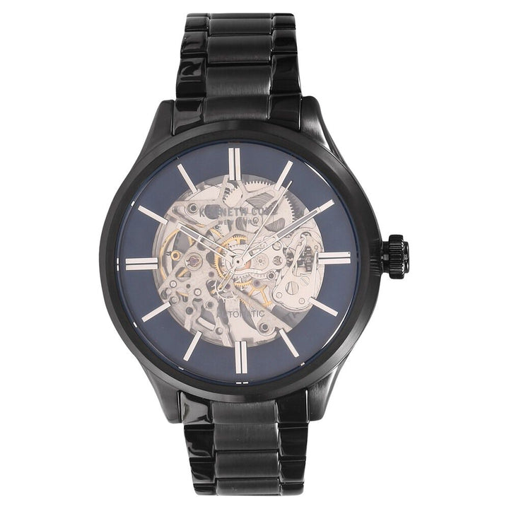 Kenneth Cole Automatic Blue Dial Metal Strap Watch for Men-NCKC15171001MN