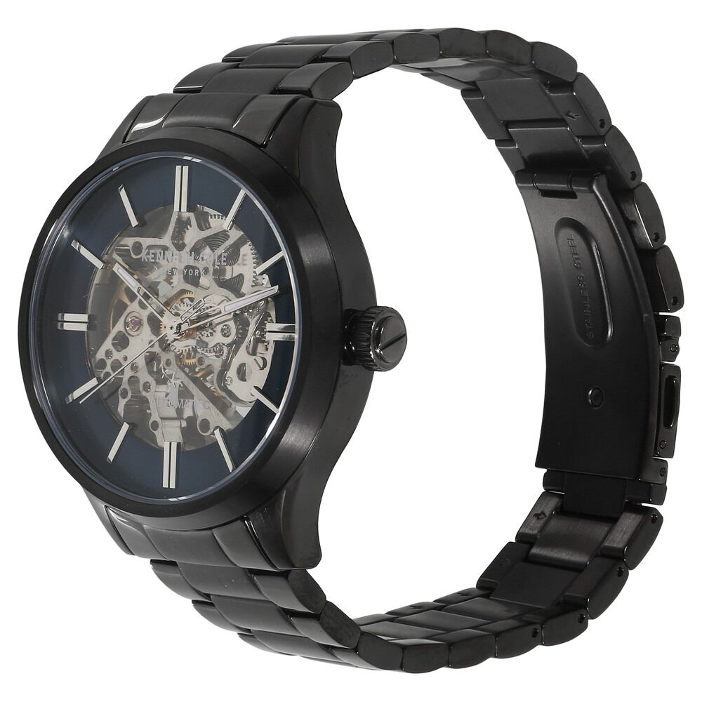 Kenneth Cole Automatic Blue Dial Metal Strap Watch for Men-NCKC15171001MN