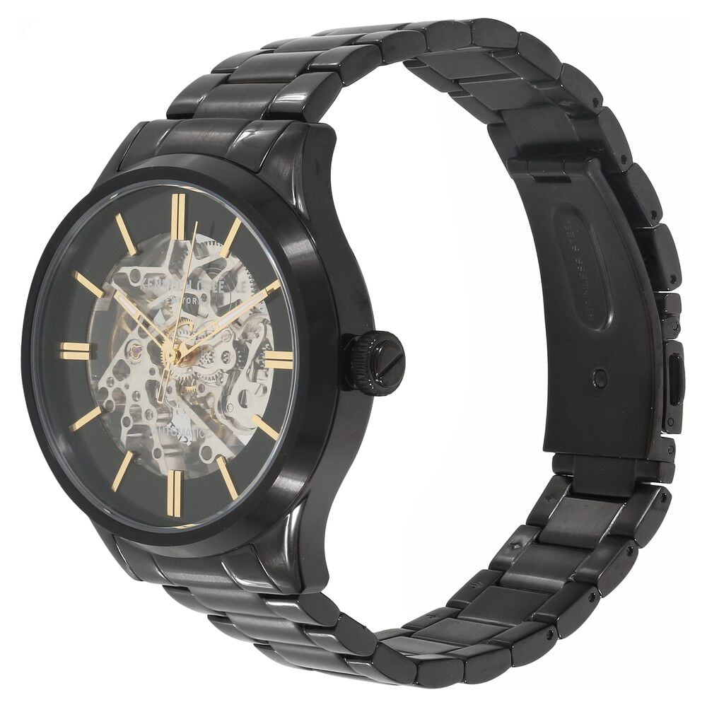 Kenneth Cole Automatic Black Dial Metal Strap Watch for Men-KC15171003MN