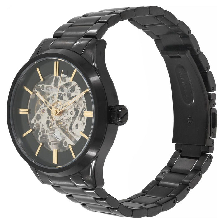 Kenneth Cole Automatic Black Dial Metal Strap Watch for Men-KC15171003MN