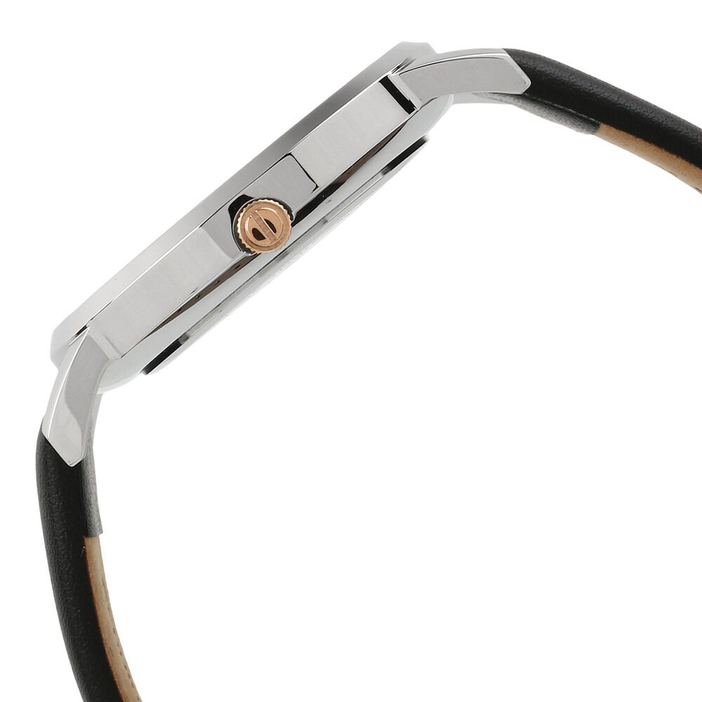 Kenneth Cole Quartz Analog with Date Grey Dial Leather Strap Watch for Men-KC15202001MN