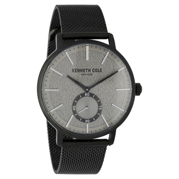 Kenneth Cole Quartz Analog Grey Dial Stainless Steel Strap Watch for Men-NCKC50055001MN