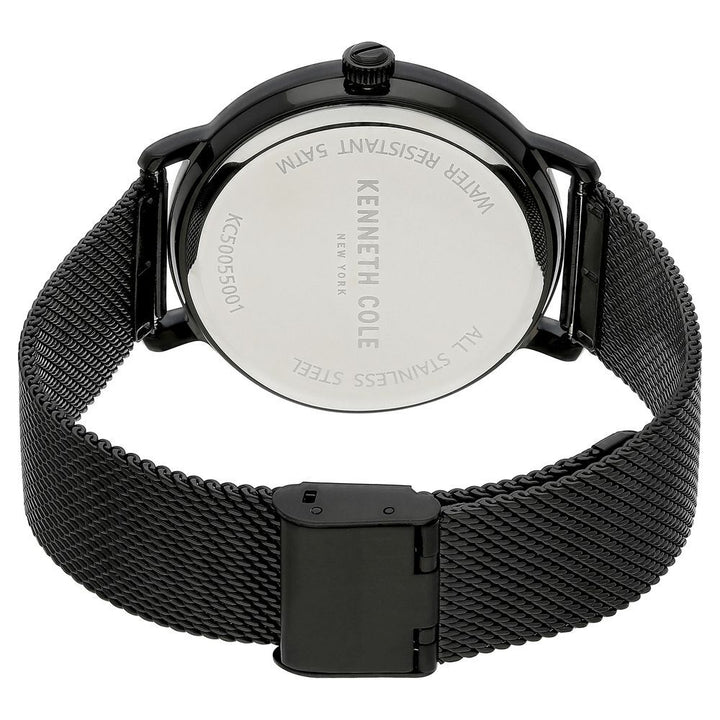 Kenneth Cole Quartz Analog Grey Dial Stainless Steel Strap Watch for Men-NCKC50055001MN