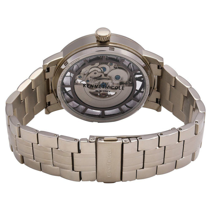 Kenneth Cole Automatic Grey Dial Stainless Steel Strap Watch for Men-NCKC50118002MN