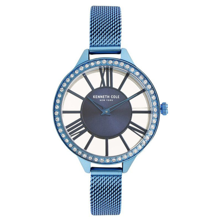 Kenneth Cole Quartz Analog Blue Dial Stainless Steel Strap Watch For Women
