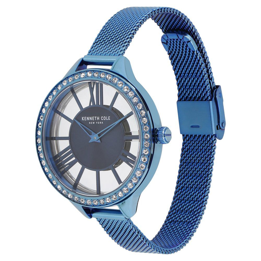 Kenneth Cole Quartz Analog Blue Dial Stainless Steel Strap Watch For Women